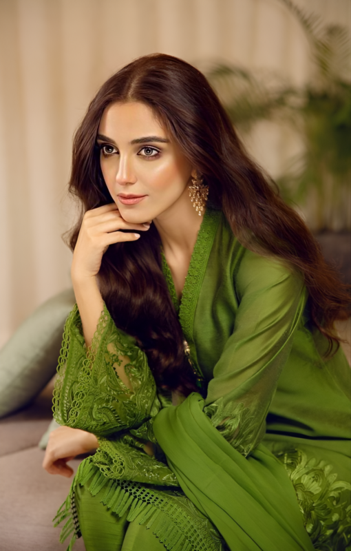 Take inspiration from Maya Ali and come out in bright and festive colors for Eid.